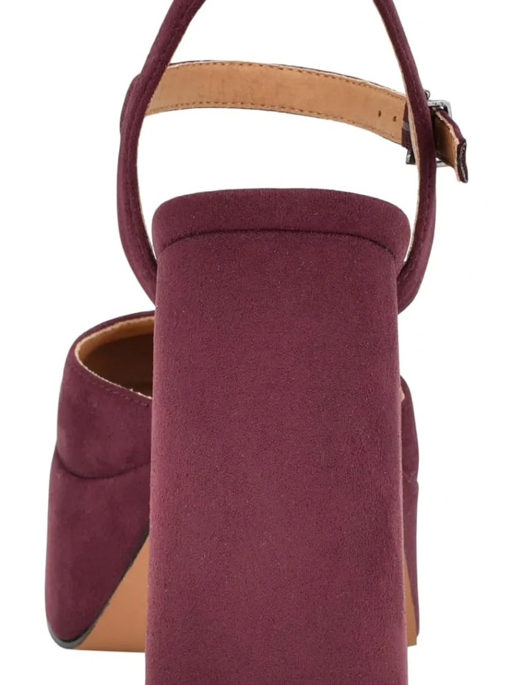 NWOT Nine West Burgundy Platform Ankle-Strap Heels